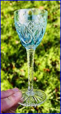 Lorraine St Louis Verres A Vin Roemer Cristal Taillé Doublé De Couleur Coloré Ad