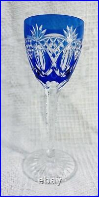 Lorraine St Louis Verres A Vin Roemer Cristal Taillé Doublé De Couleur Coloré Ad