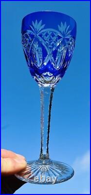 Lorraine St Louis Verres A Vin Roemer Cristal Taillé Doublé De Couleur Coloré Ad