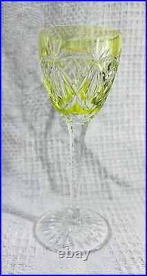 Lorraine St Louis Verres A Vin Roemer Cristal Taillé Doublé De Couleur Coloré Ad