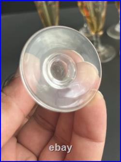 Lot 11 Verres A Liqueur En Cristal Gravé Saint Louis Baccarat