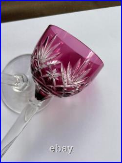 Lot 4 Verres Porto Cristal Saint Louis Modele Massenet Amethyste Ht 16.6 CM Lot 4 Verres Porto Cristal Saint Louis Modele Massenet Amethyste Ht 16.6 CM