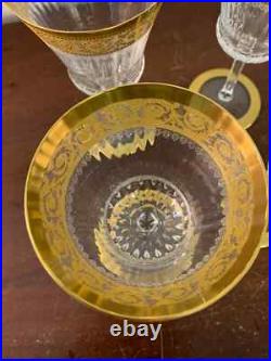 Lot 4 verres à vin modèle Thistle en cristal de Saint Louis (prix des 4)