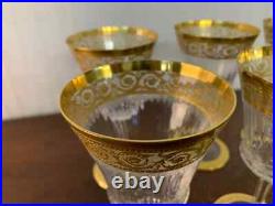 Lot 4 verres à vin modèle Thistle en cristal de Saint Louis (prix des 4)