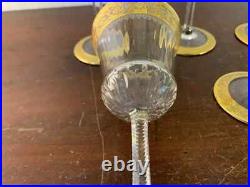 Lot 4 verres à vin modèle Thistle en cristal de Saint Louis (prix des 4)