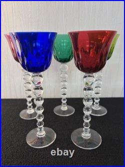 Lot 5 verres modèle Bubble en cristal de Saint Louis (prix des 5)