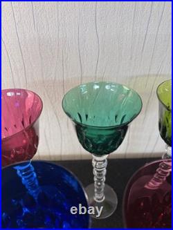 Lot 5 verres modèle Bubble en cristal de Saint Louis (prix des 5)