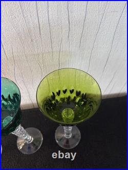 Lot 5 verres modèle Bubble en cristal de Saint Louis (prix des 5)