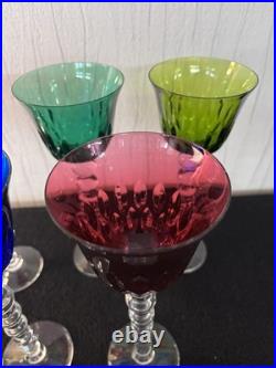 Lot 5 verres modèle Bubble en cristal de Saint Louis (prix des 5)