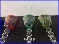 Lot 5 verres modèle Bubble en cristal de Saint Louis (prix des 5)