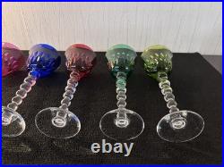 Lot 5 verres modèle Bubble en cristal de Saint Louis (prix des 5)