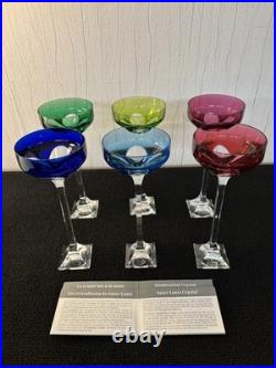 Lot 6 coupes modèle crocus en cristal de Saint Louis (prix du lot)