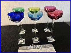 Lot 6 coupes modèle crocus en cristal de Saint Louis (prix du lot)