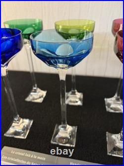 Lot 6 coupes modèle crocus en cristal de Saint Louis (prix du lot)