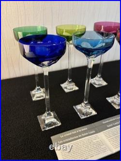 Lot 6 coupes modèle crocus en cristal de Saint Louis (prix du lot)