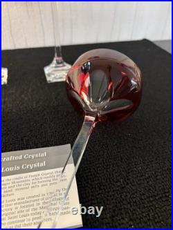 Lot 6 coupes modèle crocus en cristal de Saint Louis (prix du lot)