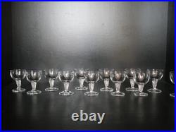 Lot 6 verres à liqueur cristal Saint ST Louis Tsarine 7,5 cm
