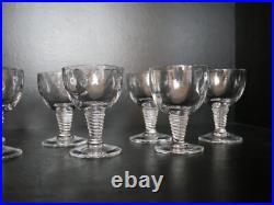 Lot 6 verres à liqueur cristal Saint ST Louis Tsarine 7,5 cm