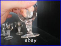 Lot 6 verres à liqueur cristal Saint ST Louis Tsarine 7,5 cm