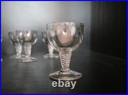 Lot 6 verres à liqueur cristal Saint ST Louis Tsarine 7,5 cm