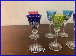 Lot 6 verres à liqueur modèle Tommy en cristal de Saint Louis (prix du lot) Lot 6 verres à liqueur modèle Tommy en cristal de Saint Louis (prix du lot)