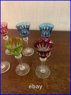 Lot 6 verres à liqueur modèle Tommy en cristal de Saint Louis (prix du lot) Lot 6 verres à liqueur modèle Tommy en cristal de Saint Louis (prix du lot)