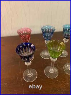 Lot 6 verres à liqueur modèle Tommy en cristal de Saint Louis (prix du lot) Lot 6 verres à liqueur modèle Tommy en cristal de Saint Louis (prix du lot)