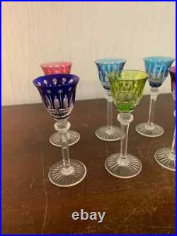 Lot 6 verres à liqueur modèle Tommy en cristal de Saint Louis (prix du lot) Lot 6 verres à liqueur modèle Tommy en cristal de Saint Louis (prix du lot)