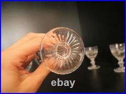 Lot 6 verres à vin blanc N°4 cristal taillé Saint ST Louis modèles Trianon 11 cm