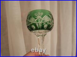 Lot 6 verres du Rhin cristal de couleur roemer Saint ST Louis modèles Niepce