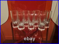 Lot 7 Verres Shooter/Liqueur Vintage en Cristal de la maison St LOUIS