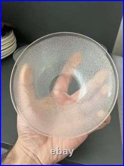 Lot De 3 Bol En Cristal Givré Saint Louis Baccarat