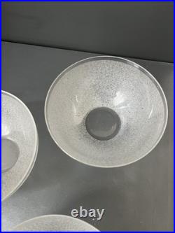 Lot De 3 Bol En Cristal Givré Saint Louis Baccarat