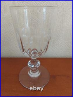 Lot De 6 Verres Cristal Baccarat, Saint Louis Modèle Caton, H 12 cm Vin Cuit