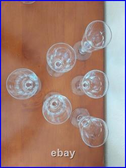 Lot De 6 Verres Cristal Baccarat, Saint Louis Modèle Caton, H 12 cm Vin Cuit