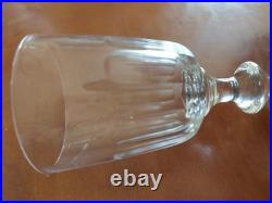 Lot De 6 Verres Cristal Baccarat, Saint Louis Modèle Caton, H 12 cm Vin Cuit