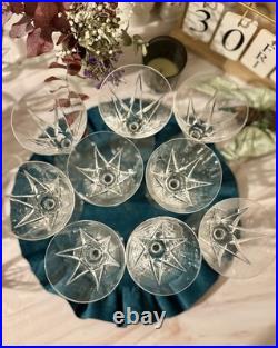 Lot De 8 Verres À L'eau En Cristal Saint Louis