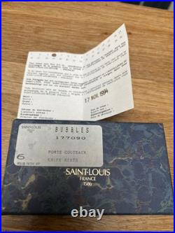 Lot Six Porte Couverts Cristal Saint Louis Bubbles
