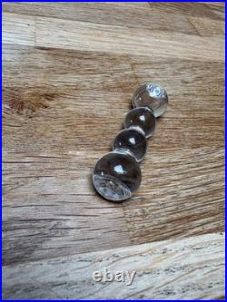 Lot Six Porte Couverts Cristal Saint Louis Bubbles