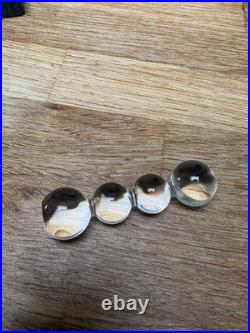 Lot Six Porte Couverts Cristal Saint Louis Bubbles