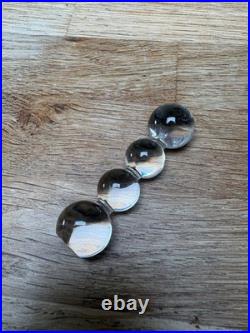 Lot Six Porte Couverts Cristal Saint Louis Bubbles