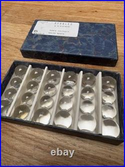 Lot Six Porte Couverts Cristal Saint Louis Bubbles