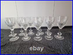 Lot de 10 Verres liqueur cristal saint louis modèle Massenet Haut 9,8 cm
