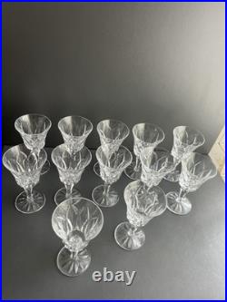 Lot de 12 Verres À Vin Rouge En Cristal Saint Louis Modèle Camargue