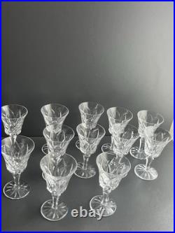 Lot de 12 Verres À Vin Rouge En Cristal Saint Louis Modèle Camargue
