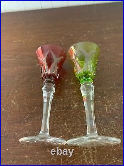 Lot de 2 verres à liqueur modèle Camargue en cristal de Saint Louis (prix des 2)