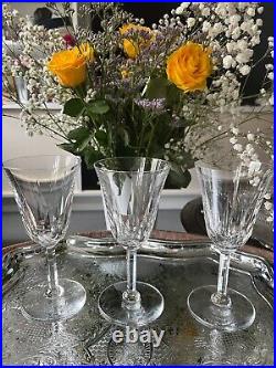 Lot de 3 verres à eau Cristal Saint Louis collection Cerdagne h 18 cm + 1 offert