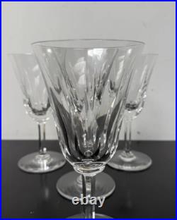 Lot de 4 Verres à Vin Cristal Saint Louis Cerdagne Signés 18 cm