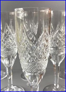 Lot de 6 Flûtes à Champagne en Cristal Taillé Saint Louis, Baccarat