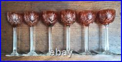 Lot de 6 Verres à Liqueur en Cristal de Saint Louis. Hauteur 13,3cm Parfait état